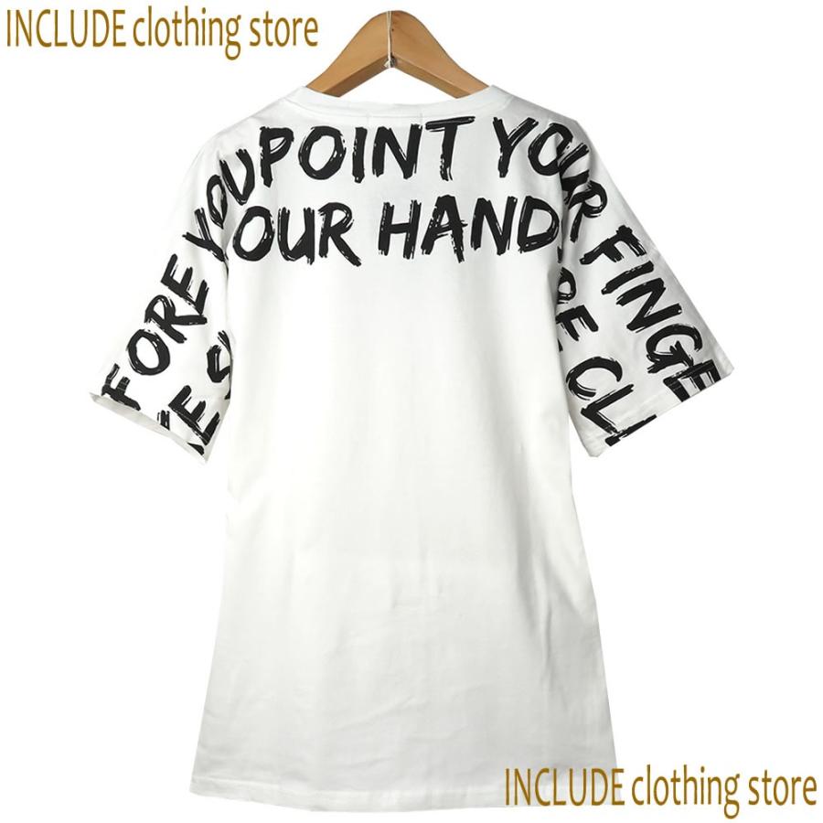 SALE 送料無料 ドルマンスリーブ ロゴ はんぱ袖 半袖T オーバーサイズ ビッグシルエット ダンス メンズ レディース |  | 05