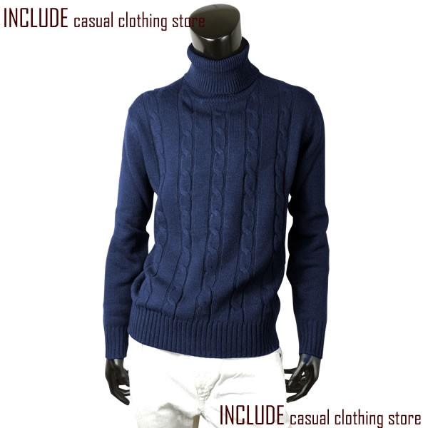 タートルニット ケーブル編 タートル ニット セーター メンズ 5G |  | 02