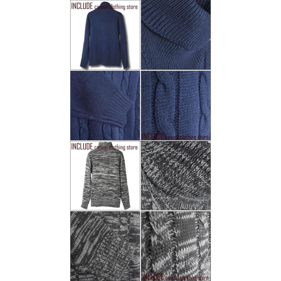 タートルニット ケーブル編 タートル ニット セーター メンズ 5G |  | 04