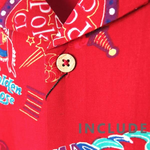 オープンカラー 総柄 半袖シャツ ラスベガス VEGAS ピエロ ネオン フラミンゴ アロハシャツ レーヨン 総柄 開襟シャツ |  | 06