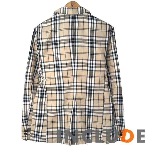 チェック グレンチェック タータンチェック ノバチェック シングル テーラード ジャケット センターベント 2ボタン 薄手 秋ジ |  | 04