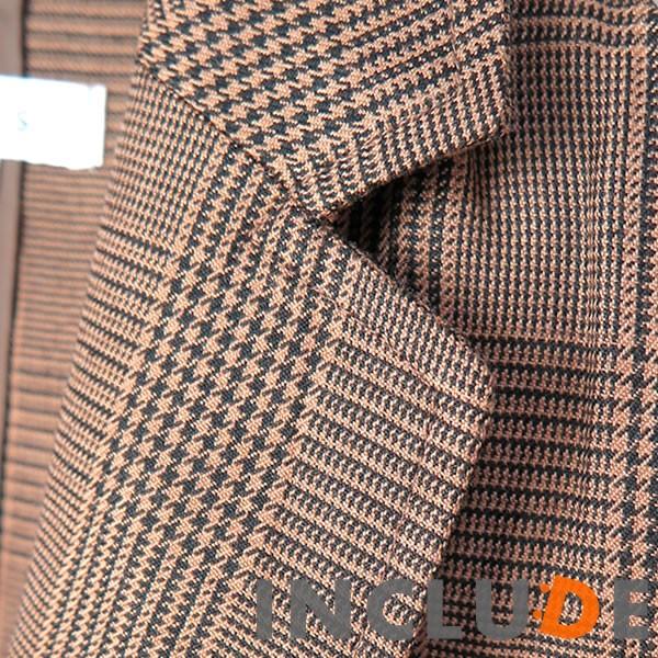 チェック グレンチェック タータンチェック ノバチェック シングル テーラード ジャケット センターベント 2ボタン 薄手 秋ジ |  | 10