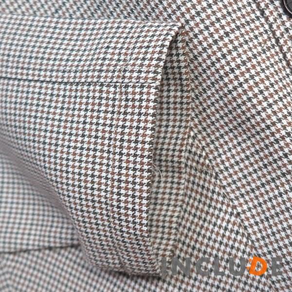 チェック 千鳥柄 薄手 綿 麻 リネン コート ステンカラーコート メンズコート ショップコート シャツコート ビジネス メンズ |  | 10