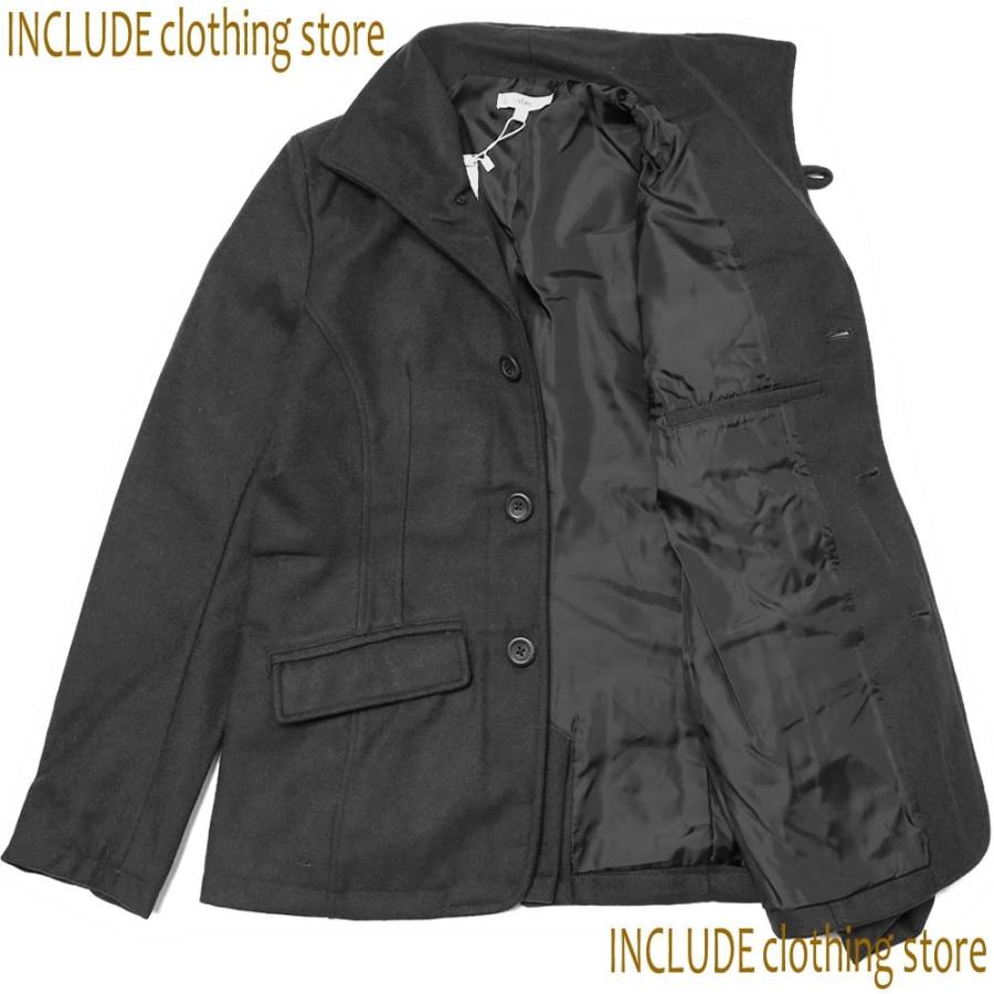 メルトン ウール イタリアン カラー ジャケット 立ち襟 カジュアル スーツ メンズ 黒 L 送料込 |  | 02