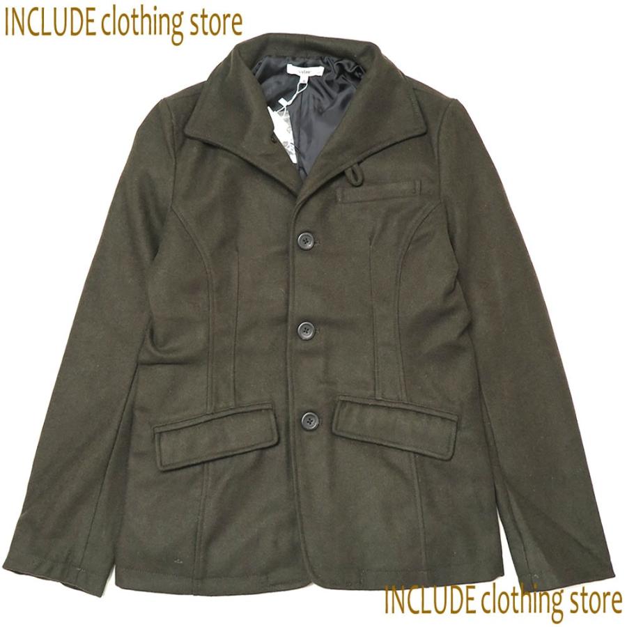 メルトン ウール イタリアン カラー ジャケット 立ち襟 カジュアル スーツ メンズ |  | 06