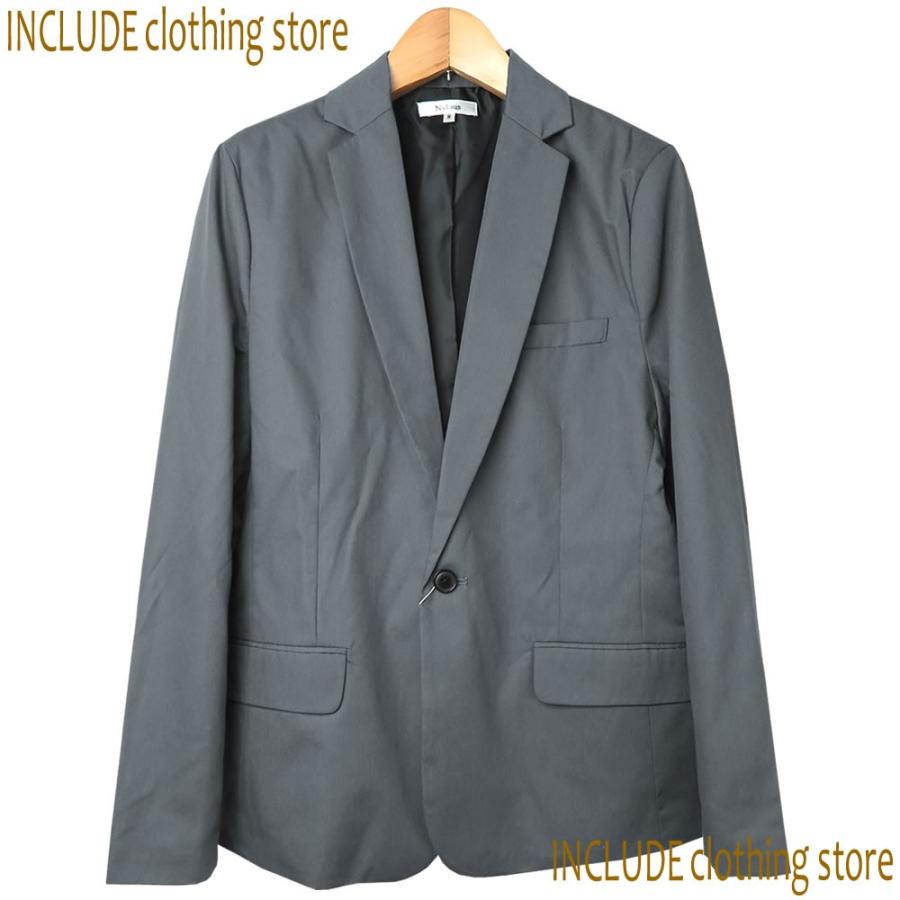 テーラード ジャケット スーツ地 テーラードジャケット ワンボタン センターベント ノッチドラペル メンズ |  | 02
