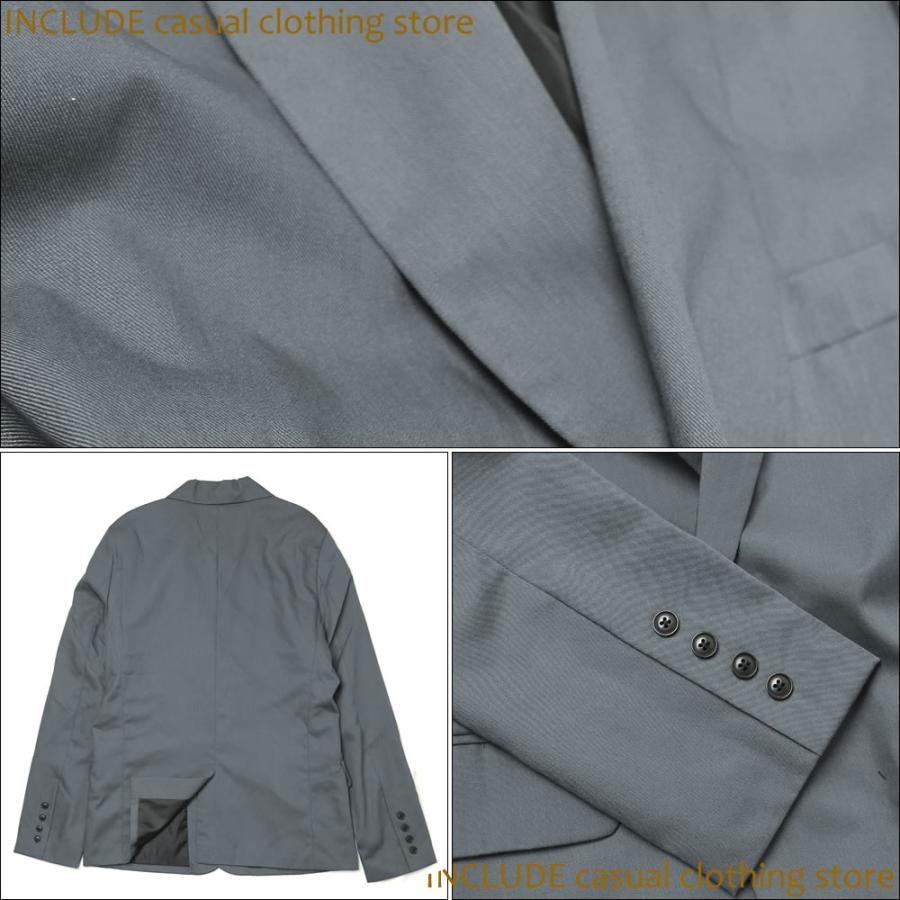 テーラード ジャケット スーツ地 テーラードジャケット ワンボタン センターベント ノッチドラペル メンズ |  | 03