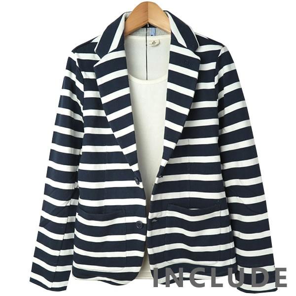 ボーダージャケット マリン 夏 リッチカジュアル メンズ アウター ジャケット フォーマル スーツ 通勤 通学 オフィス ネイビ |  | 04