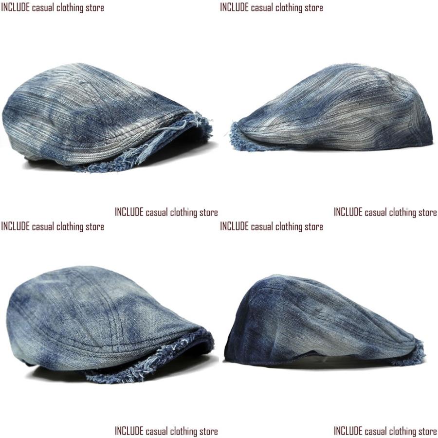 デニム ハンチング ツバクラッシュ ダメージ加工 ブリーチ スラブ |  | 05