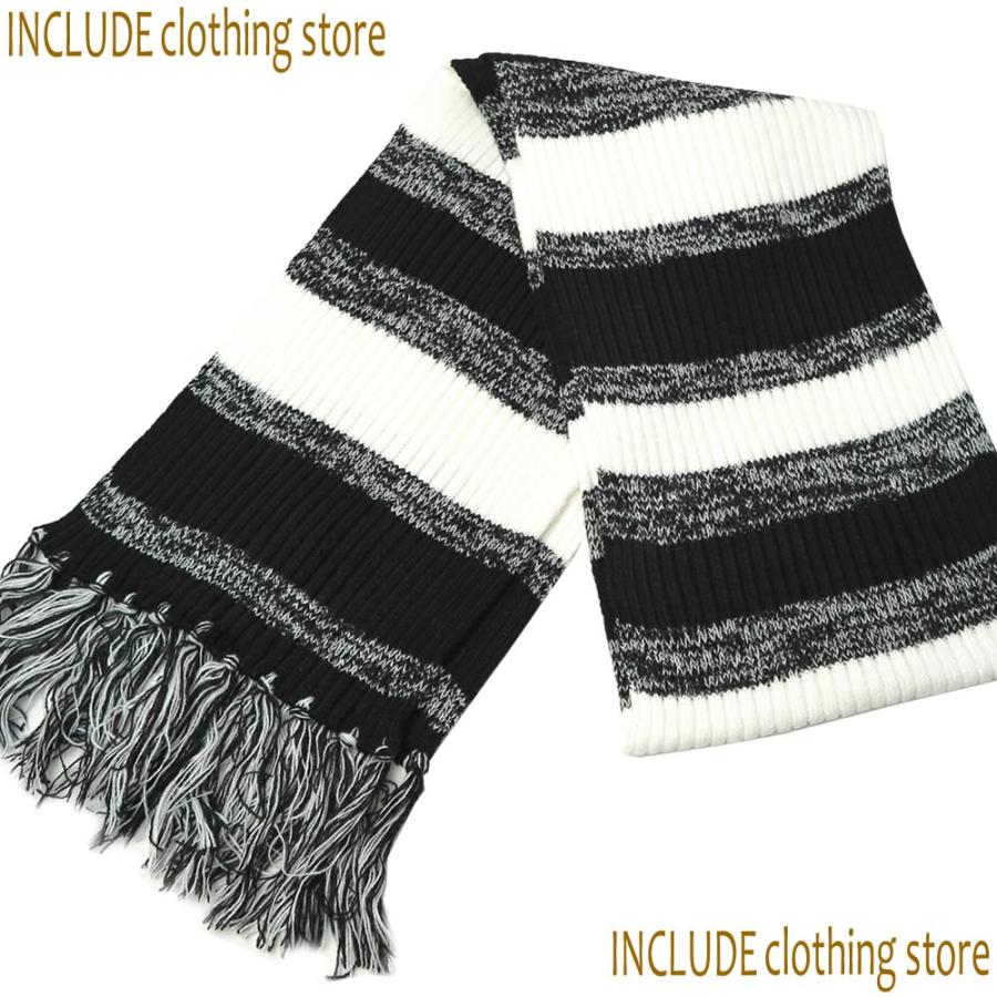 マフラー ボーダー ユニセックス 防寒 防風 ファッション小物 雑貨 |  | 02