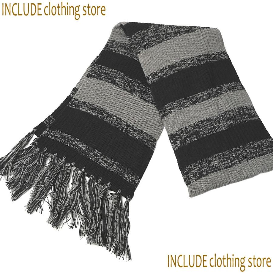 マフラー ボーダー ユニセックス 防寒 防風 ファッション小物 雑貨 |  | 04