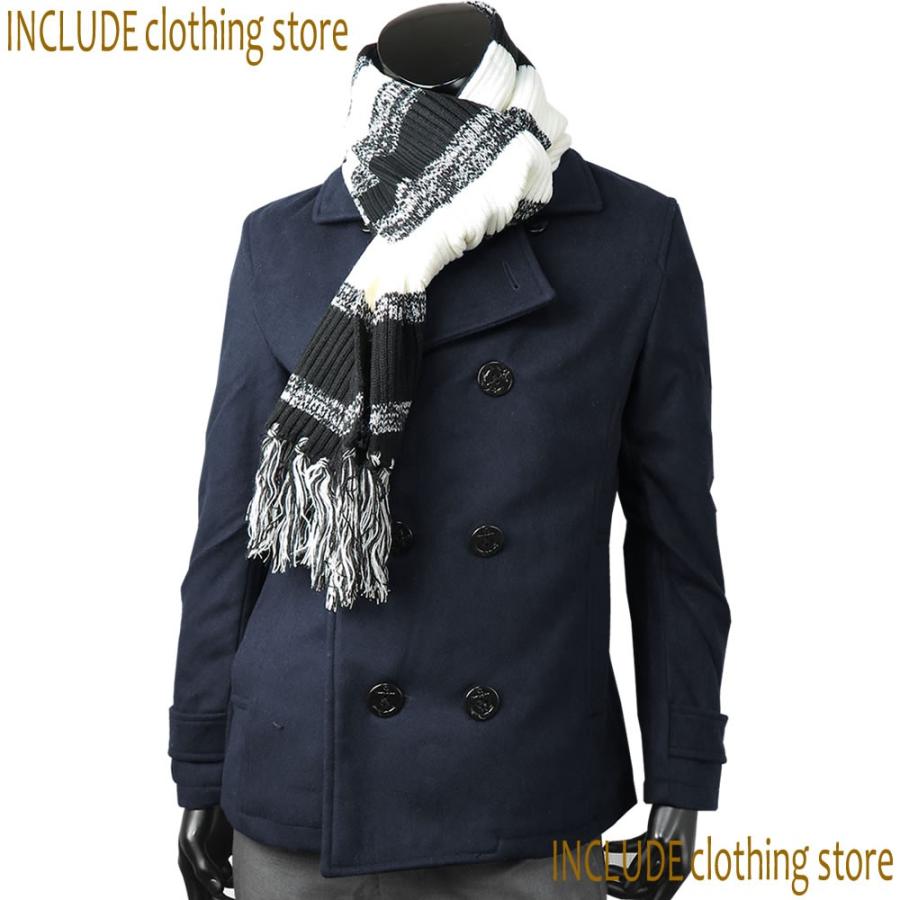 マフラー ボーダー ユニセックス 防寒 防風 ファッション小物 雑貨 |  | 06