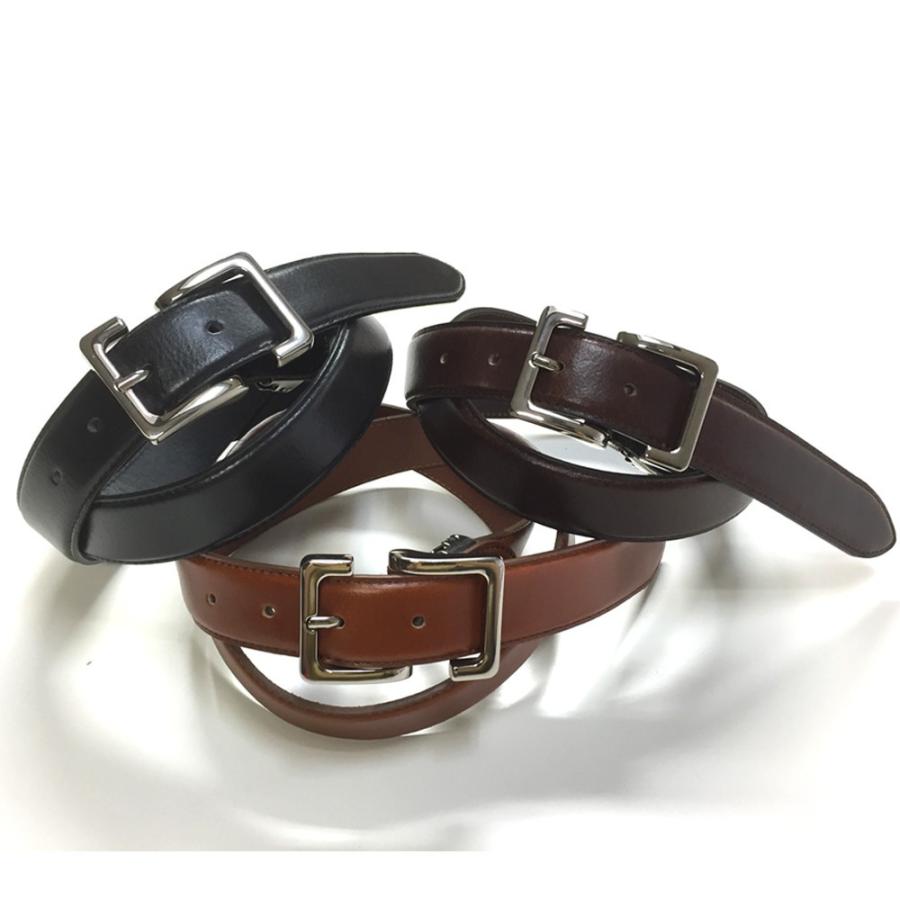 日本製 ベルト オイルレザー 本皮 牛革 帯切 サイズ調節可能 S字バックル フェザー加工 国産品 全3カラー メンズ |  | 08