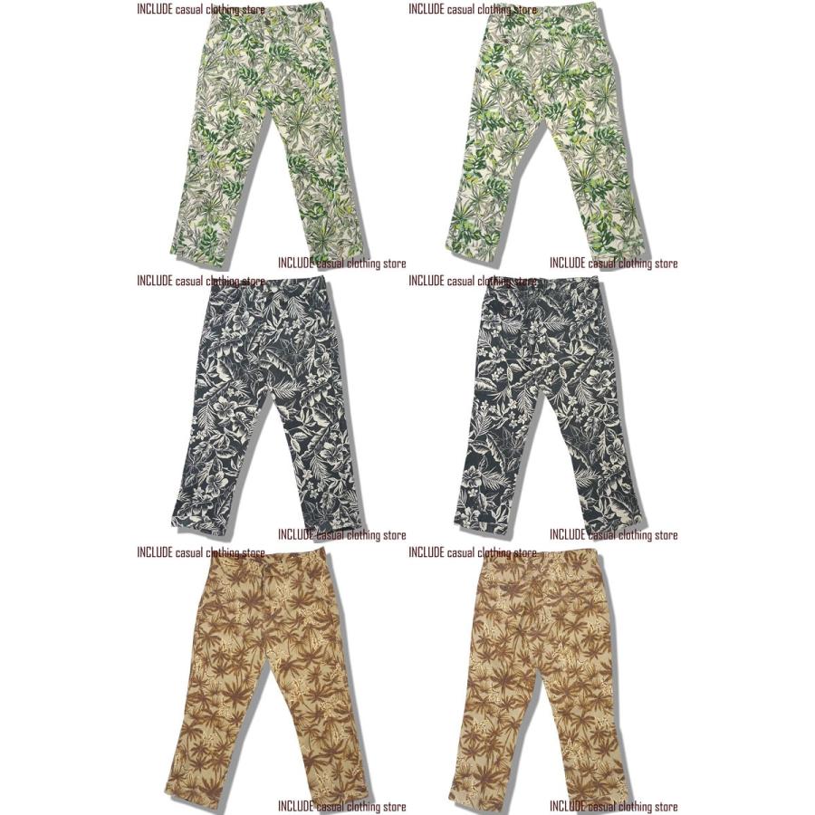 クロップド 花柄 総柄 パンツ はんぱ丈 リゾート メンズ アンクルパンツ |  | 04