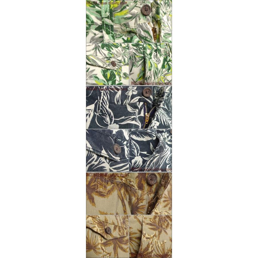 クロップド 花柄 総柄 パンツ はんぱ丈 リゾート メンズ アンクルパンツ |  | 05