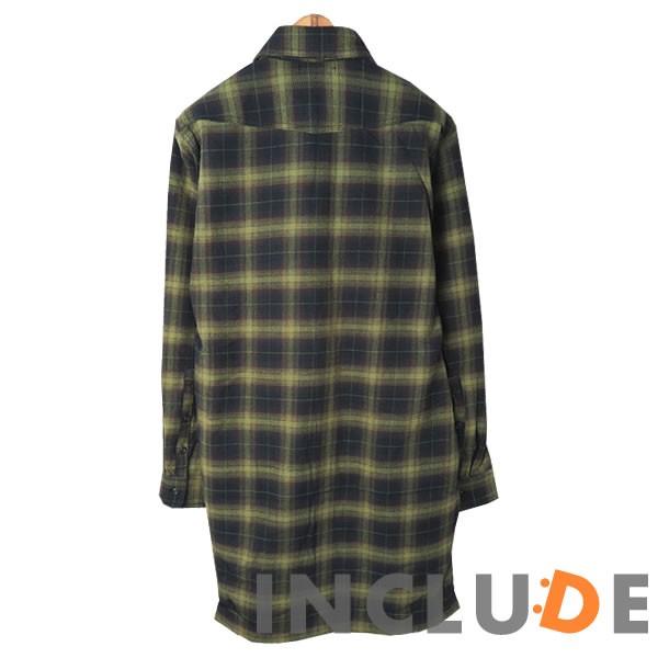 肉厚 裏起毛 オンブレ チェック ビエラ シャツコート 長袖シャツ ネルシャツ チェックシャツ オンブレ ロングシャツ メンズ inc Includeysp 通販 Yahoo ショッピング