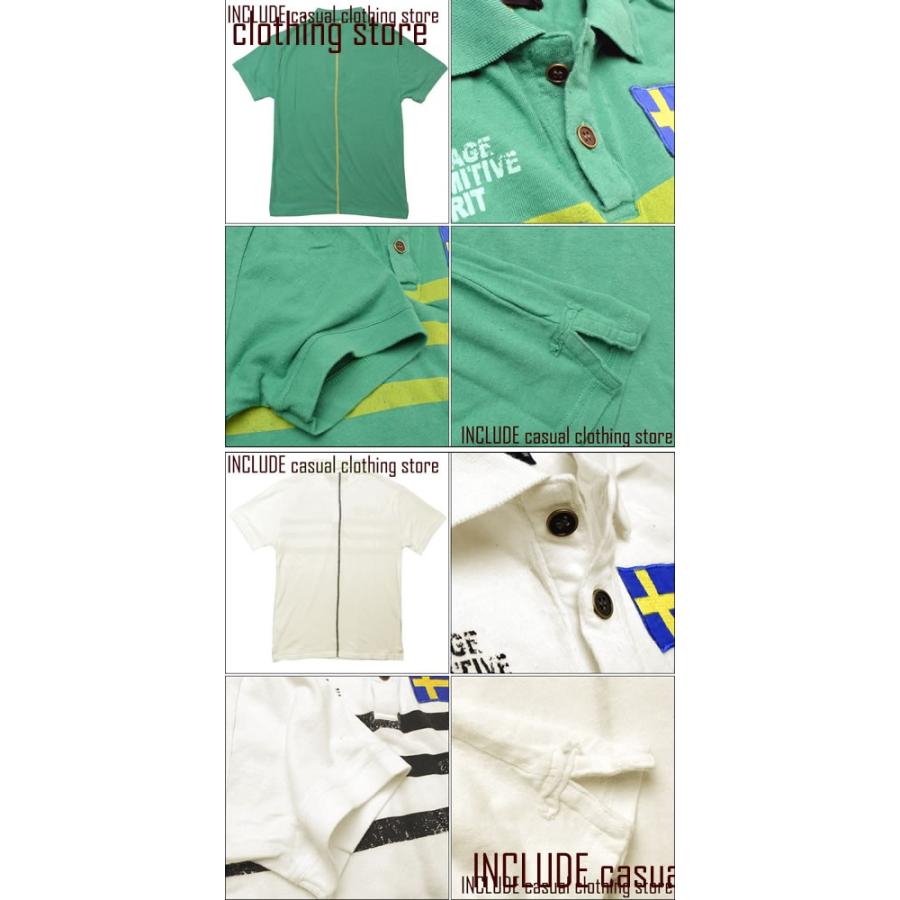 ポロシャツ 半袖ポロ フラッグワッペン ヴィンテージ メンズ |  | 04