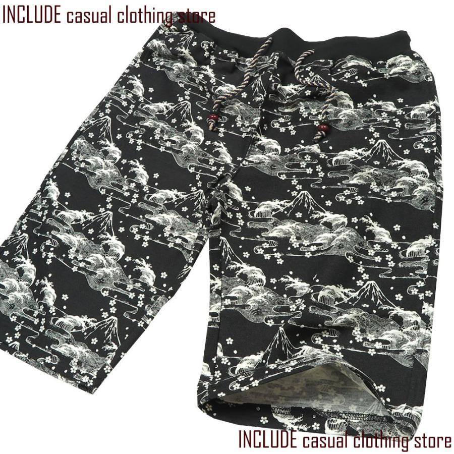 レトロ 昭和 総柄 ショートパンツ ハーフパンツ 看板 のれん 暖簾 ステッカー 火消し 消防 め組 富士 メンズ |  | 01