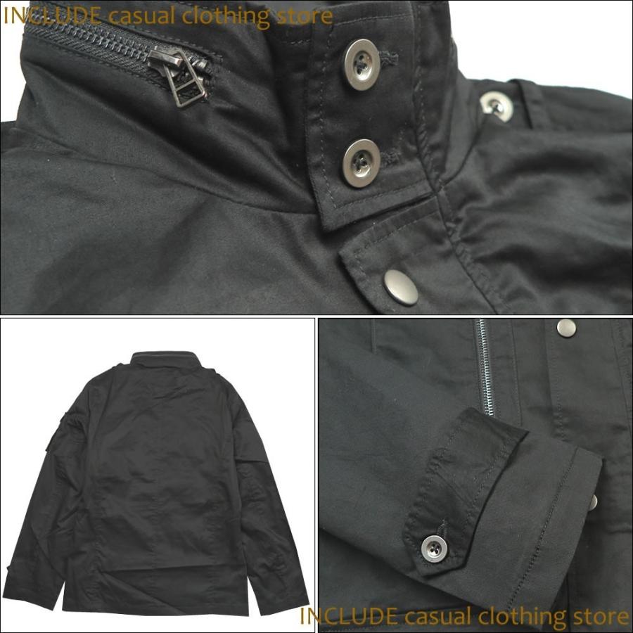 薄手ミリタリー M65 ボリュームネックジャケット フライトジャケット ミリタリージャケット メンズ M 黒 送料込 |  | 02