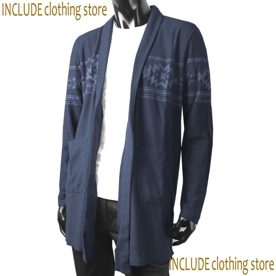 カーディガン ネイティブ オルテガ エスニック ロング丈 ショールカラー |  | 02