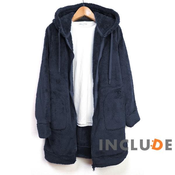 ボア フリース シェルパ フリース ロングフルジップ ボアコート シャギー あったか もこもこ パーカー ルームウェア ブラック |  | 10