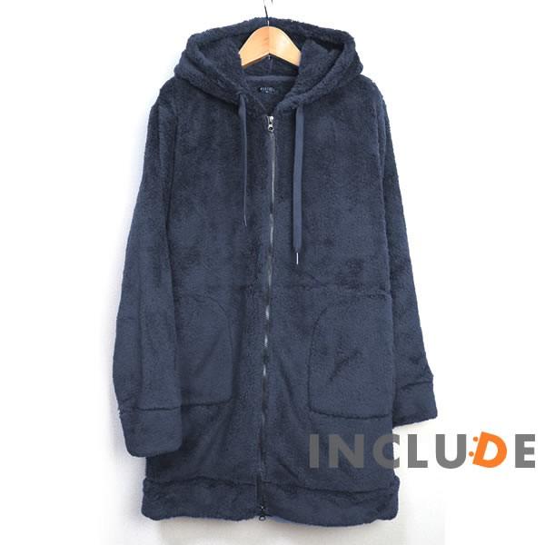 ボア フリース シェルパ フリース ロングフルジップ ボアコート シャギー あったか もこもこ パーカー ルームウェア ブラック |  | 09