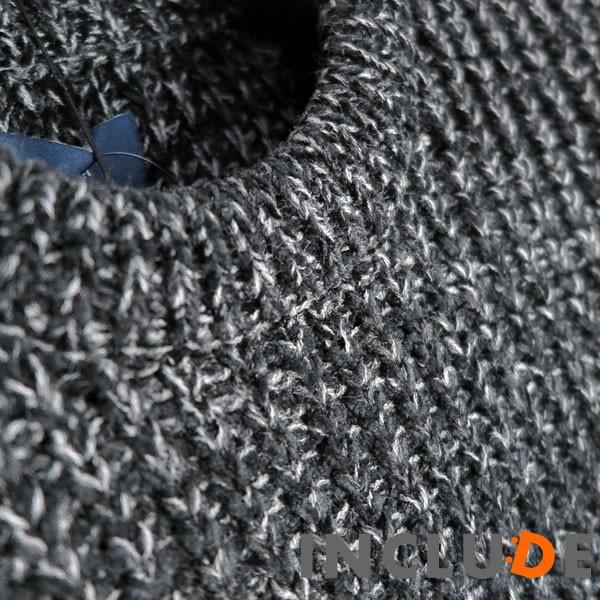 モールヤーンニット ベロアタッチ クルーネック セーター ベーシック 片畦 ニット メンズ |  | 09