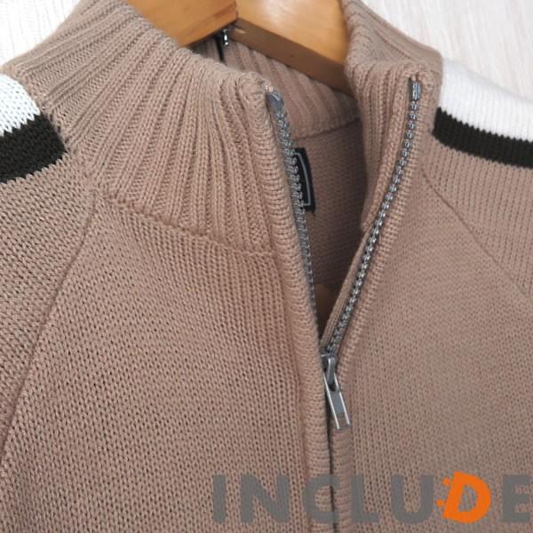 ハーフジップニット セーター カラーニット ニット ニットソー 袖ライン ラグラン スポーティー ハーフジップ 長袖 メンズ カ |  | 13