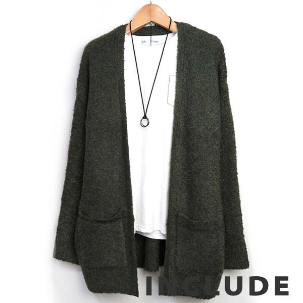 ブークレ ニット ループヤーン モコモコ もこもこ 暖かい ビッグシルエット カーディガン メンズ |  | 24