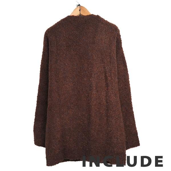 ブークレ ニット ループヤーン モコモコ もこもこ 暖かい ビッグシルエット カーディガン メンズ |  | 15