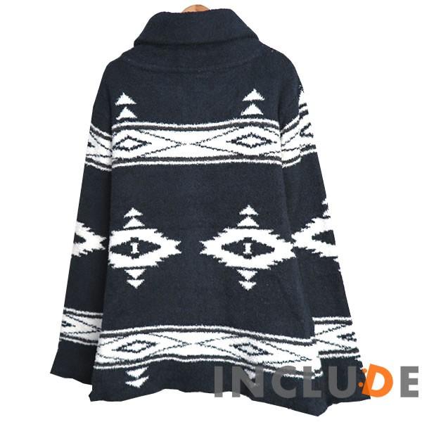 コンチョボタン オルテガ ショールカーディガン インディアン ボア ガウン モールヤーン もこもこ ネイティブアメリカン サイケ |  | 02