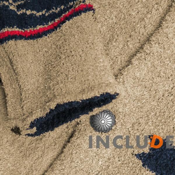 コンチョボタン オルテガ ショールカーディガン インディアン ボア ガウン モールヤーン もこもこ ネイティブアメリカン サイケ |  | 06