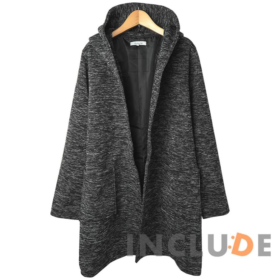 フーデット フリース パーカー ロング カーディガン 長袖 ニット コーディガン ベーシック 秋冬 |  | 01