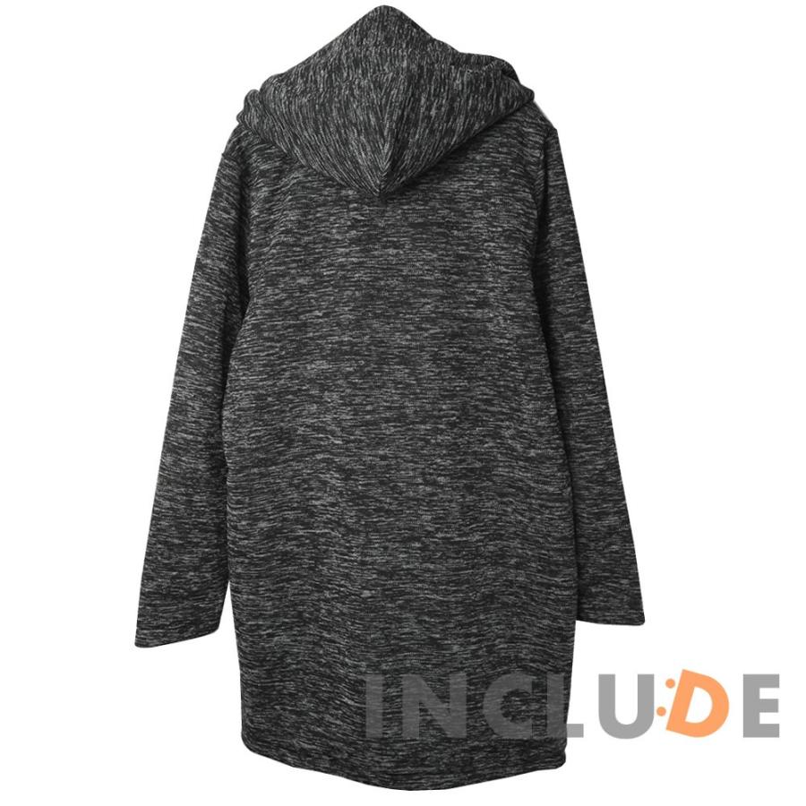 フーデット フリース パーカー ロング カーディガン 長袖 ニット コーディガン ベーシック 秋冬 |  | 02