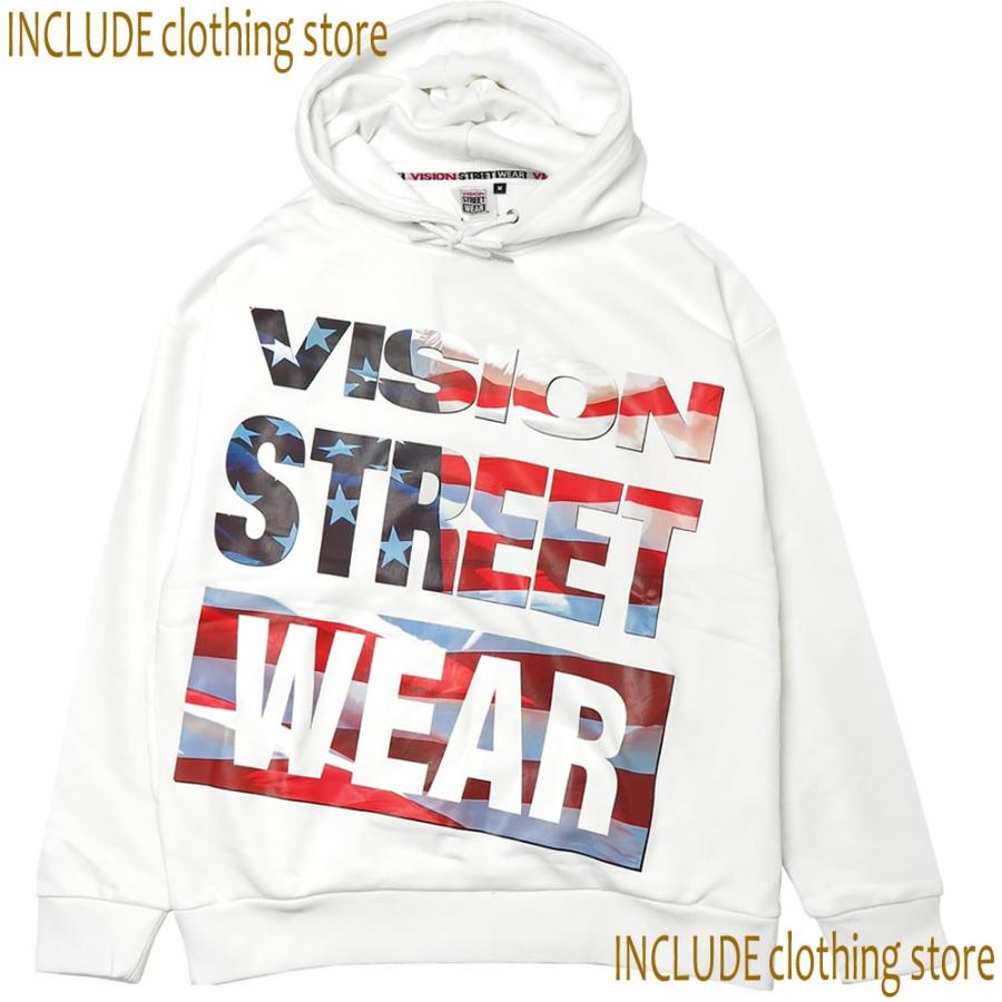 星条旗 プルパーカー ビッグシルエット スウェット アメリカ VISION STREET WEAR ドロップショルダー メンズ |  | 05