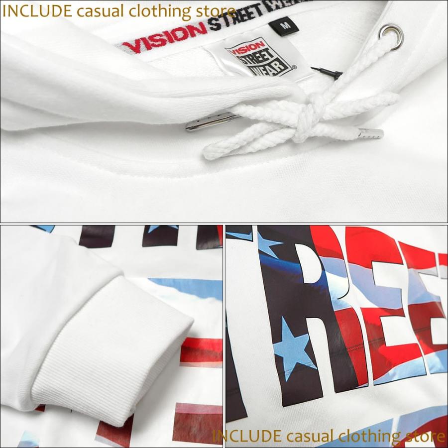 星条旗 プルパーカー ビッグシルエット スウェット アメリカ VISION STREET WEAR ドロップショルダー メンズ |  | 07