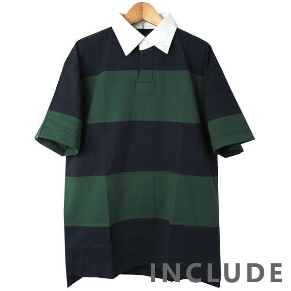 半袖ポロ ポロシャツ ワイドシルエット クレリック ラガーポロ ボーダー ビッグポロ ラガーシャツ ラグビー 白襟 スポーツウェ |  | 01
