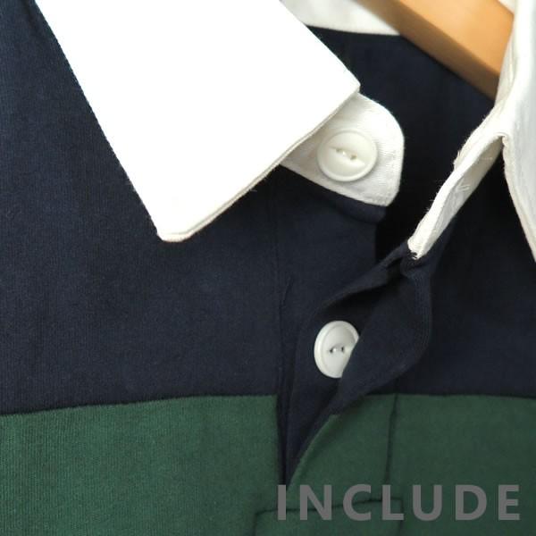 半袖ポロ ポロシャツ ワイドシルエット クレリック ラガーポロ ボーダー ビッグポロ ラガーシャツ ラグビー 白襟 スポーツウェ |  | 03