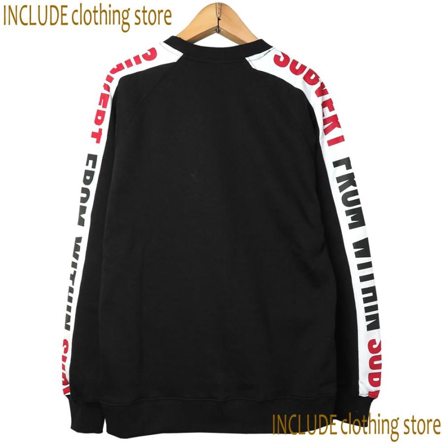 袖ライン ラグラン袖 ロゴ ビッグシルエット オーバーサイズ クルーネック トレーナー ユニセックス メンズ レディース |  | 02