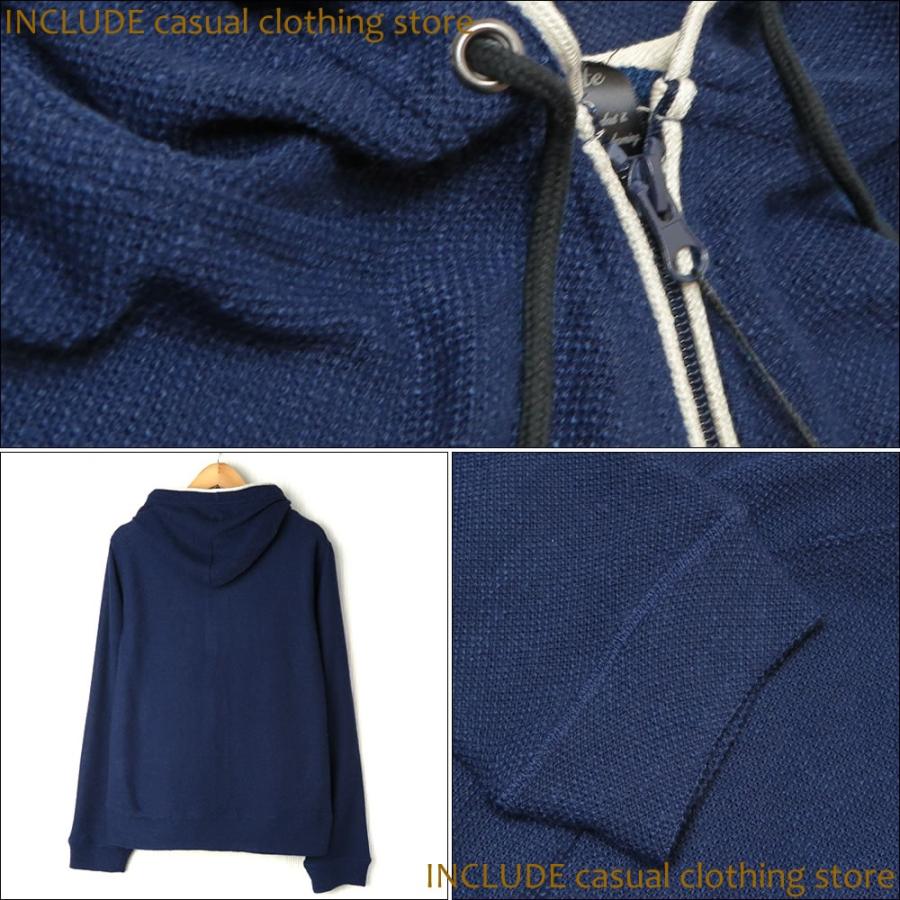 フルジップパーカー カーディガン 薄手 ライトアウター インレイ ビンテージ ナチュラル オールシーズン メンズ |  | 03