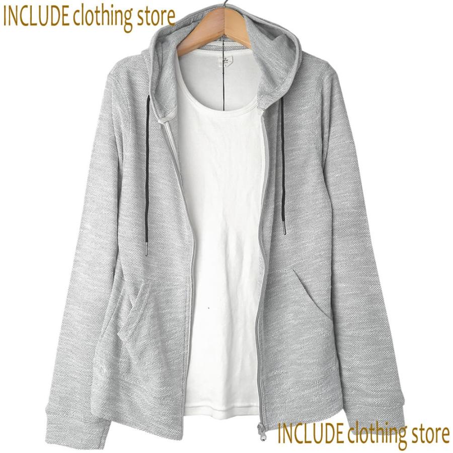 フルジップパーカー カーディガン 薄手 ライトアウター インレイ ビンテージ ナチュラル オールシーズン メンズ |  | 07