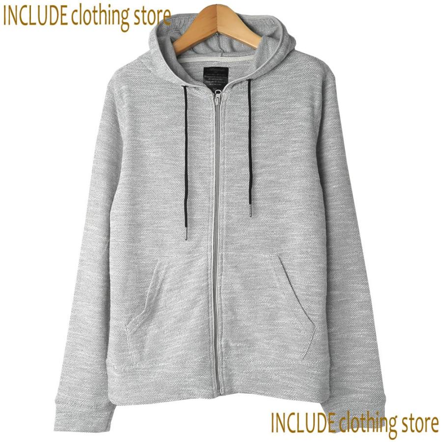 フルジップパーカー カーディガン 薄手 ライトアウター インレイ ビンテージ ナチュラル オールシーズン メンズ |  | 08