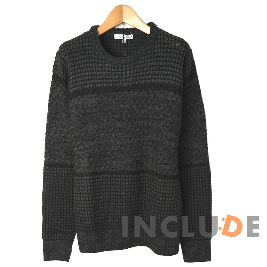 洗えるセーター クルーネックセーター 3段編み ベーシック ニット 洗濯機で洗える |  | 01