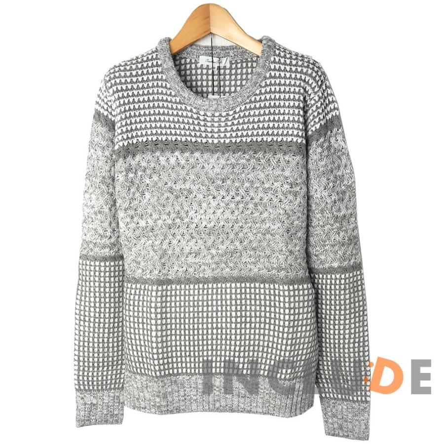 洗えるセーター クルーネックセーター 3段編み ベーシック ニット 洗濯機で洗える |  | 04