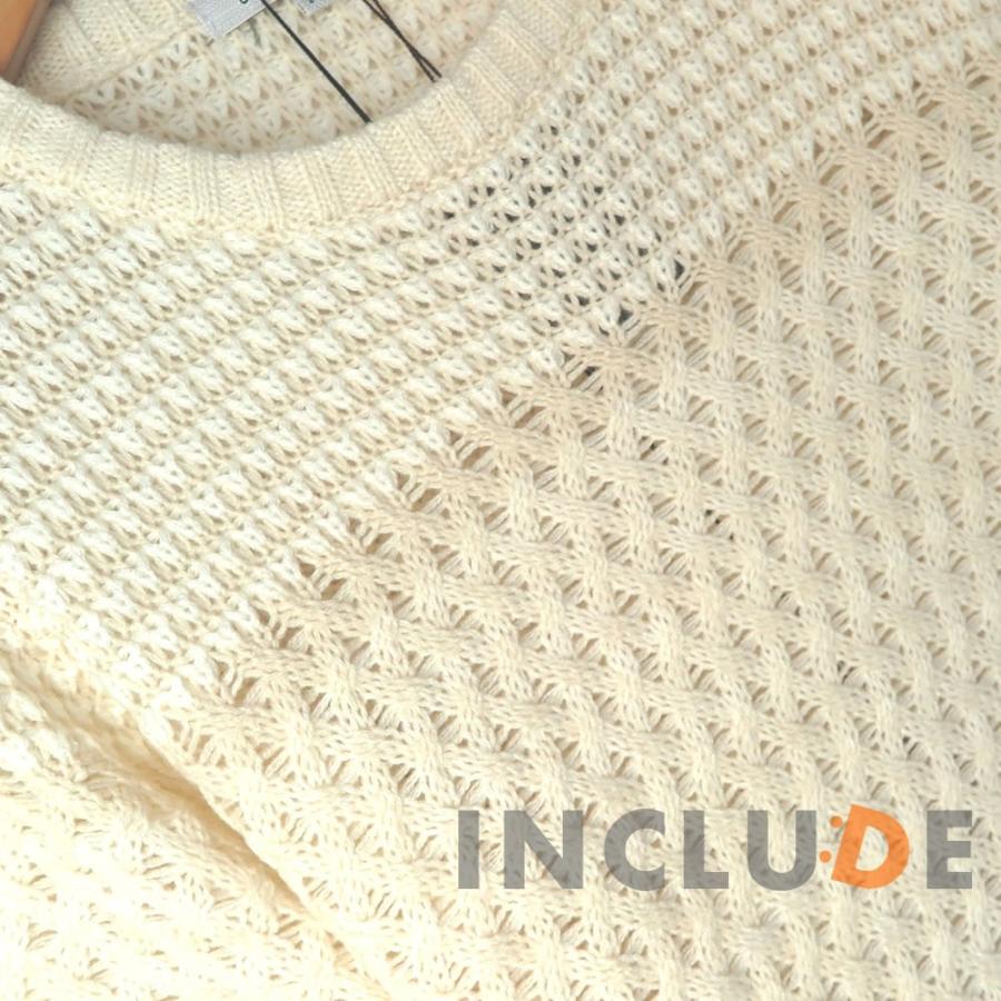 洗えるセーター クルーネックセーター 3段編み ベーシック ニット 洗濯機で洗える |  | 09