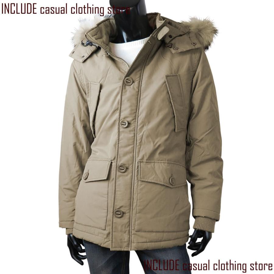 送料無料 フーデッド 中綿ジャケット マウンテンパーカー リアルファー メンズ M L LL(XL) |  | 01