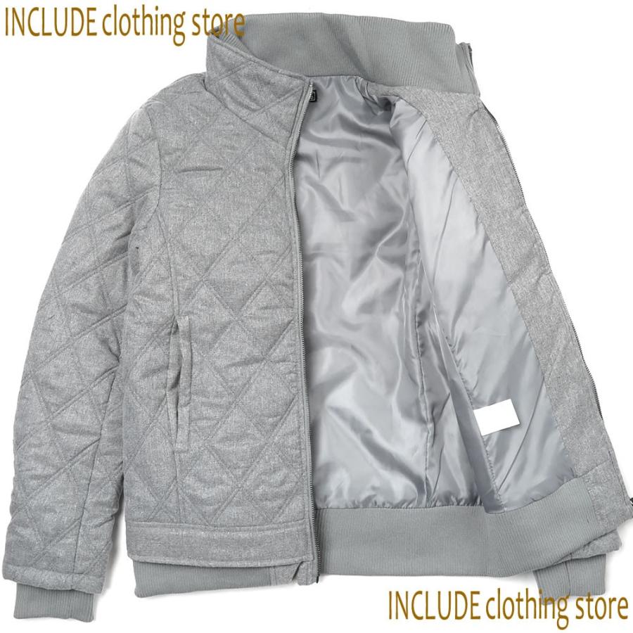 中綿ジャケット ダイヤキルト 衿リブ 中綿JKT ブルゾン メンズ |  | 03