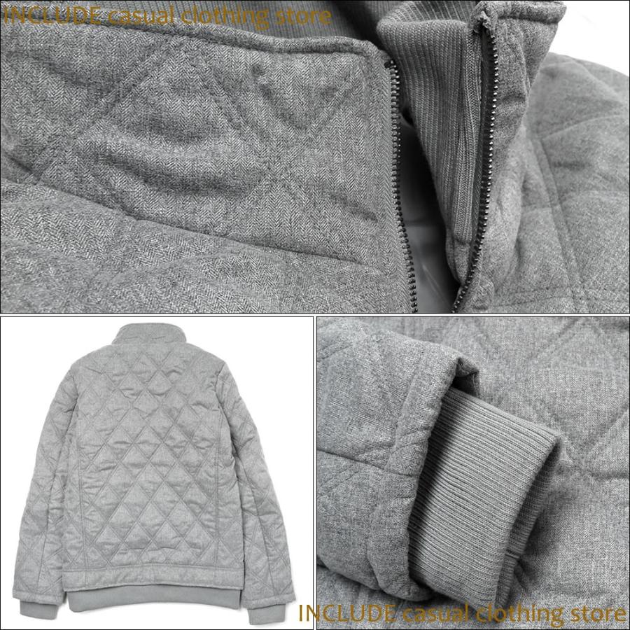 中綿ジャケット ダイヤキルト 衿リブ 中綿JKT ブルゾン メンズ |  | 04