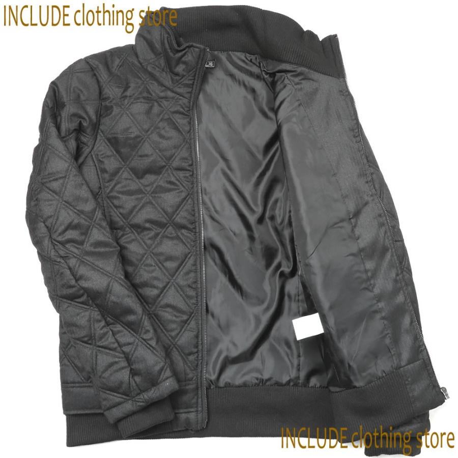 中綿ジャケット ダイヤキルト 衿リブ 中綿JKT ブルゾン メンズ |  | 07