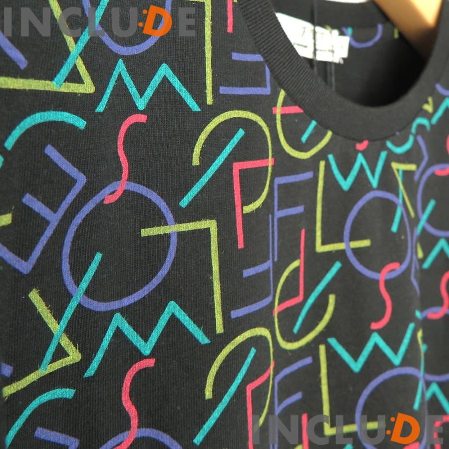 送料無料 ビッグシルエット 文字 英字 ロゴ ネオン ドロップショルダー 半袖Ｔ ストリート  総柄 メンズ |  | 06